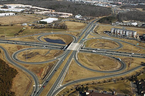 Cloverleaf interchange
