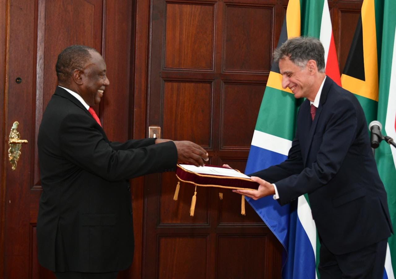 South Africa President and Israel ambassador