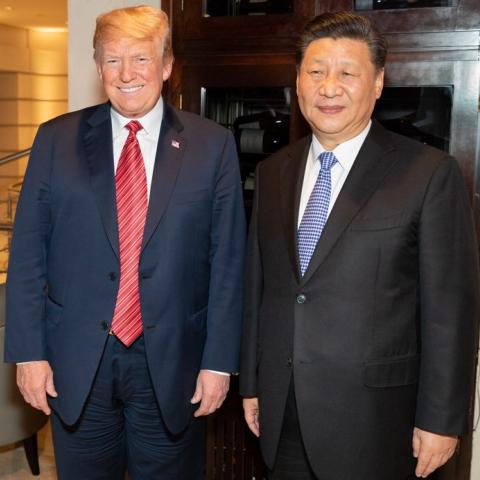 Donald Trump and Xi Jinping