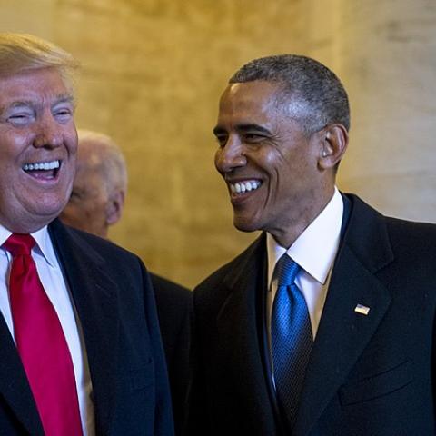 Barack Obama and Donald Trump Barack Obama and Donald Trump