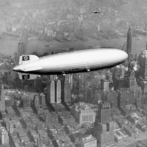 Hindenberg over Manhattan