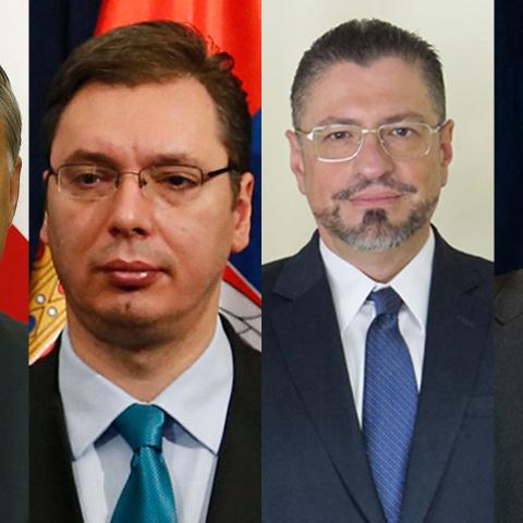 Orban, Vucic, Chaves, Khan
