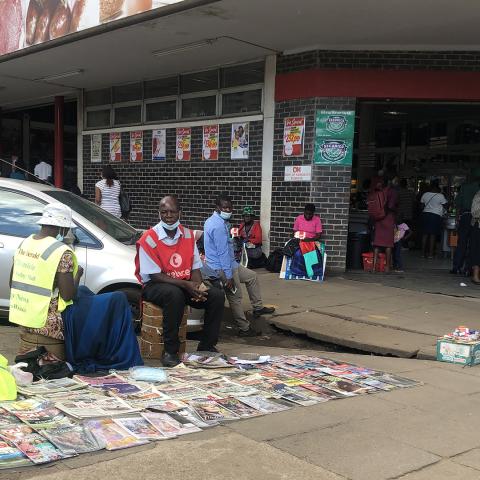 Harare newsstand